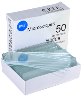 BMS microscope slides 75 x 26 mm, 1.2 - 1.4 mm thick