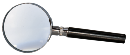 Hand magnifier 3x/ 75 mm