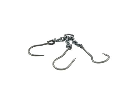 Meat hooks on chain, 3x