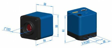 Camera HDMI/USB-mouse, SD card