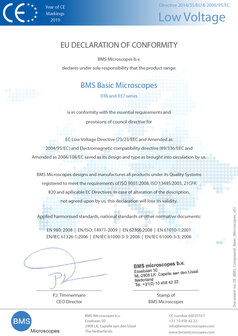 CE DOORLICHT MICROSCOPEN BMS basis