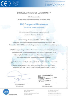 CE Microscopes compos&eacute;s BMS s&eacute;ries 100 FL, 200 FL, 136, 146 &amp; EduLed