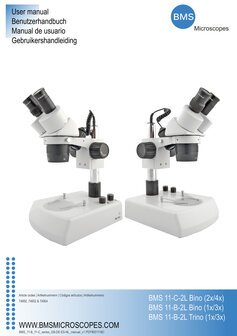 Manuel utilisateur des microscopes st&eacute;r&eacute;oscopiques BMS XL s&eacute;rie 11