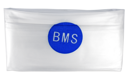 Grote stofhoes met BMS-logo voor trinoculaire microscopen