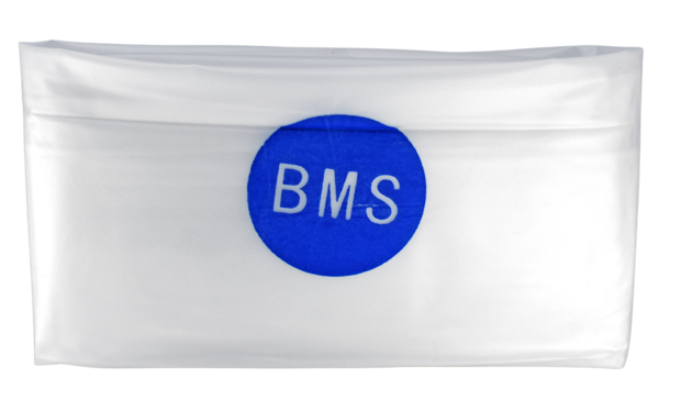 Grote stofhoes met BMS-logo voor trinoculaire microscopen