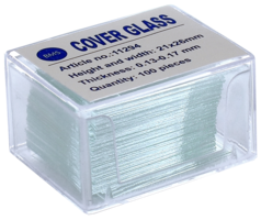 Helderwit BMS dekglaasjes 21 x 26 mm, 100 stuks, 0,13 - 0,17 mm