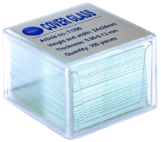 Helderwit BMS dekglaasjes 24 x 24 mm, 100 stuks, 0,09 - 0,13 mm