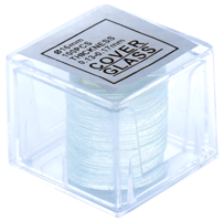 Helderwit BMS dekglaasjes rond Ø 16 mm, 100 stuks, 0.13 - 0.17 mm