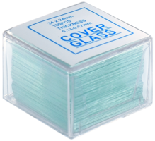 Helderwit BMS dekglaasjes 24 x 24 mm, 100 stuks, 0,13 - 0,17 mm