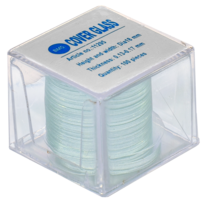  Helderwit BMS dekglaasjes rond Ø 18 mm, 100 stuks, 0,13 - 0,17 mm